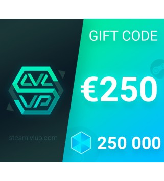 SteamlvlUP €250 Gift Code Key GLOBAL